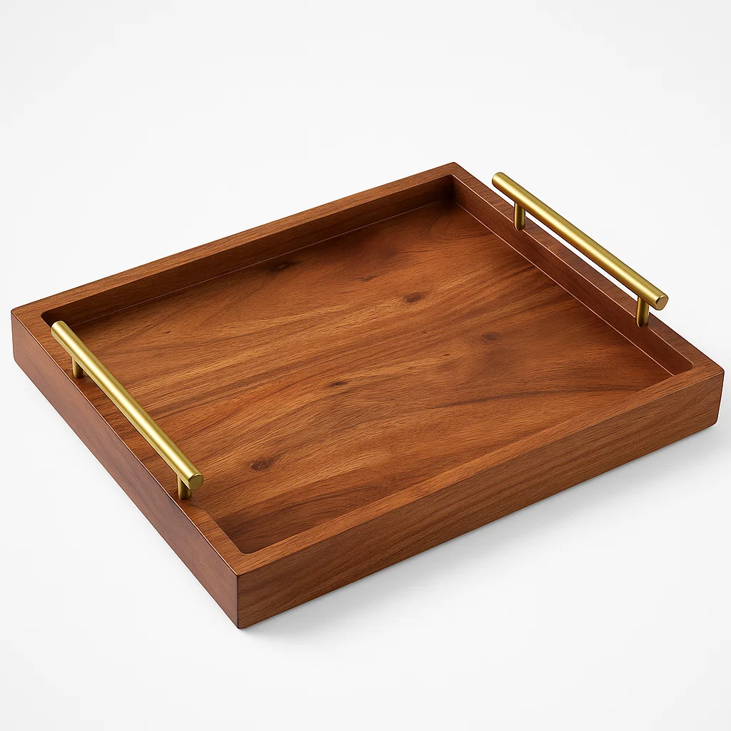 large mango wood rectangle serving tray for home, kitchen, restaurant, office organizer, dining table | premium solid wood tray | made in india large mango wood rectangle serving tray for home, kitchen, restaurant, office organizer, dining table | premium solid wood tray | made in india